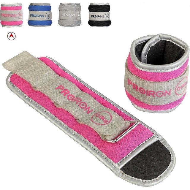Wrist weights Ankle weights 2X 0.5kg - 2X 2.0kg Adjustable ankle weights for fitness, exercise, walking, jogging