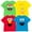 4 pack, variant on Sesame Street Elmo Cookie Monster Big Bird Toddler Boys 4 Pack T-Shirts Infant to Toddler