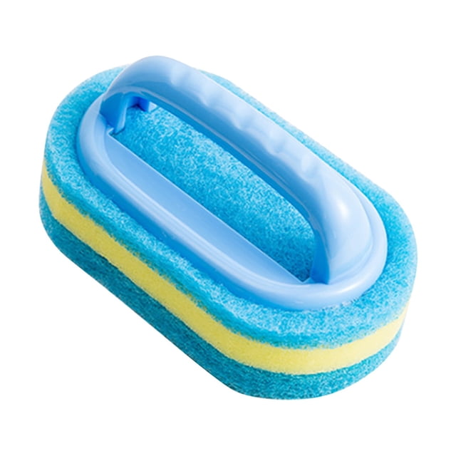 Fiudx Cepillo de Esponja de Cocina, Limpieza Rápida con Espuma, Cepillo de Fibra de Tres Capas, Mango Duradero, Multiusos, Limpieza de Cocina y Baño, Tamaño 9 X 14 X 7,5 Cm