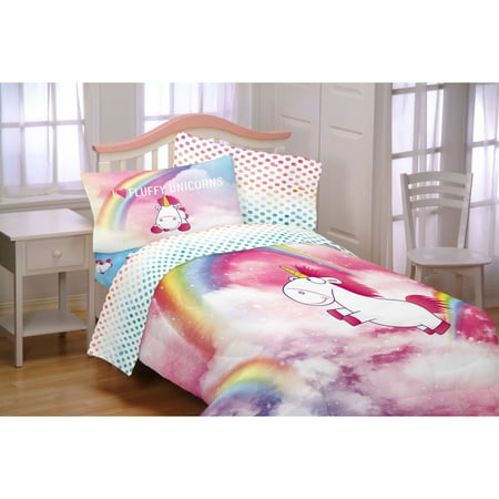 despicable me minons fluffy the unicorn fluffy rainbows kids bedding twinfull reversible polyester comforter - Unicorn Bedding despicable me minons fluffy the unicorn fluffy rainbows kids bedding twinfull reversible polyester comforter - Unicorn Bedding