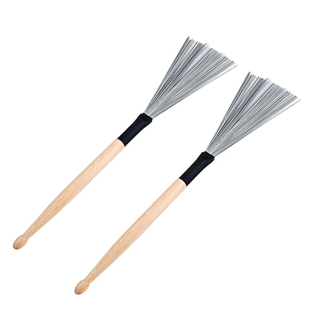 Wosthever Paquete de 2 palos de madera, batidor de mazo de superficie lisa, suministros de instrumentos ligeros, accesorio de práctica, pieza de Accesorios para instrumentos musicales