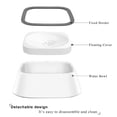 thumbnail image 3 of No Spill Pet Water Bowl No Drip Slow Water Feeder No-Slip Pet Water Dispenser Slow Drinking Bowl white, 3 of 5