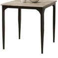 thumbnail image 3 of Kings Brand Furniture - 30" Square Dining Table, Heavy Duty Metal Frame with Wood Top, Walnut/Black, 3 of 6
