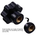 thumbnail image 4 of MasteelfCA 10pcs Sturdy Plastic Clamping Nuts Knob Handle Star Knob Threaded Hand Knob, 4 of 7