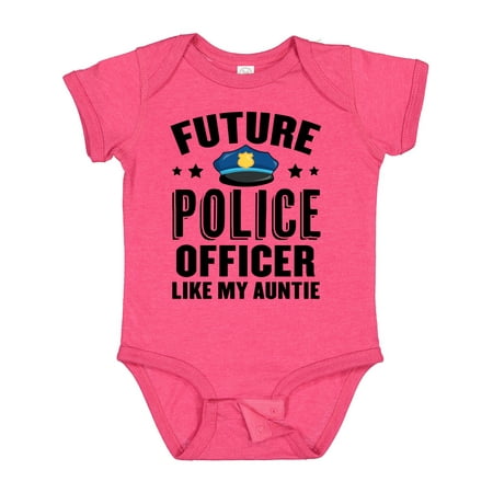 

Inktastic Future Police Officer Like My Auntie Gift Baby Boy or Baby Girl Bodysuit