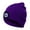 Purple, variant on ZOELNIC Unisex Outdoor Cycling Hiking LED Light Knitted Hat Winter Elastic Beanie Cap