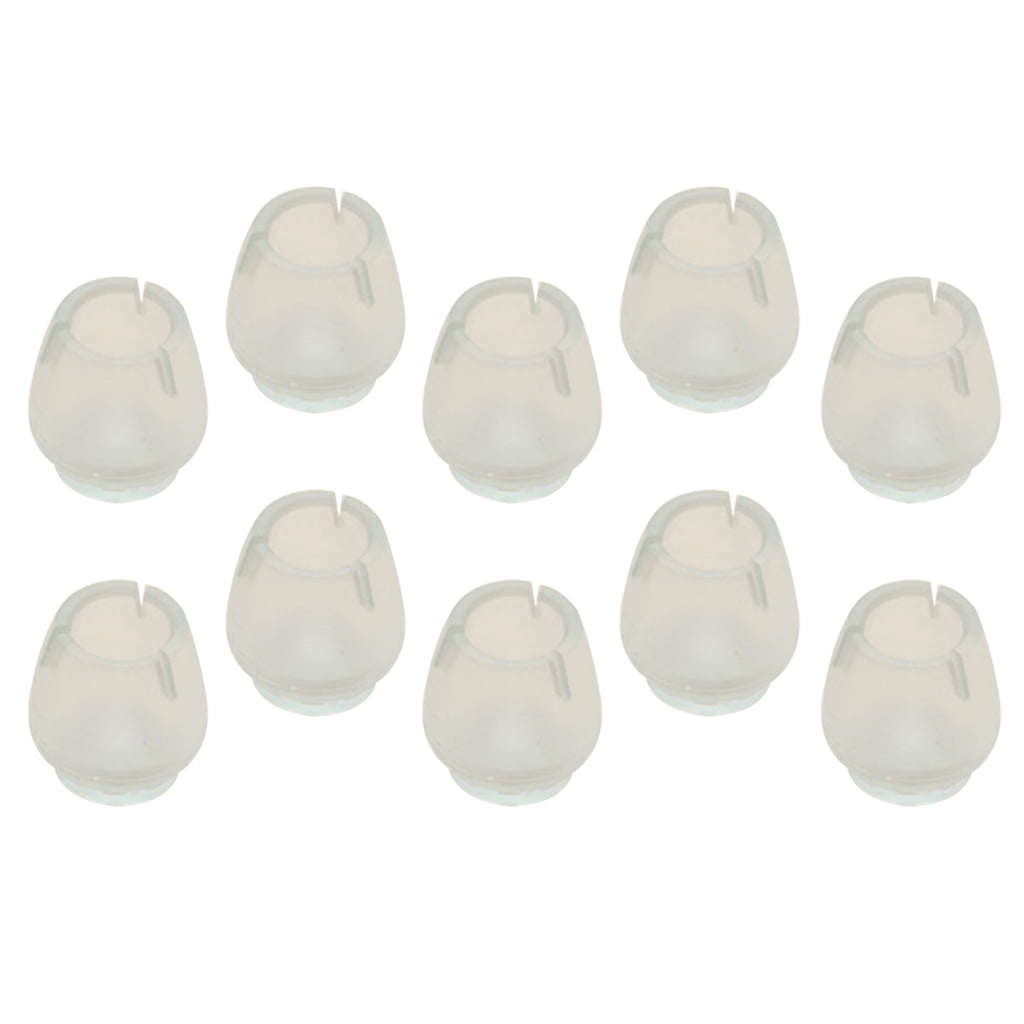 uxcell Clear PVC Chair Leg Caps End Tip Feet Cover Furniture Glide Floor Protector 18pcs 1.65 42mm Inner Diameter Reduce Noise Prevent Scratch