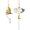 Rabbit Fan, variant on Asymmetric Fan Earrings for Women Creative Chinese Cultural Landscape Earrings Oriental, Style R1606