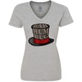 thumbnail image 3 of Inktastic Scrooge's Top Hat Bah Humbug Women's V-Neck T-Shirt, 3 of 5