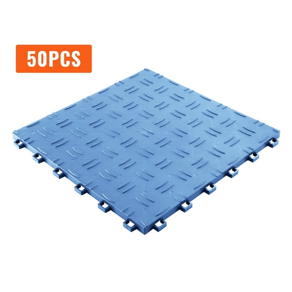 12"x12" Interlocking Garage Floor Tiles, 25/50-Pack, Anti-Slip & Textured Surface for Garage, Basement, Workshop, 5 Colors