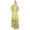 Green, variant on Bimba Women Bohemian Style Long Semi Sheer Chiffon Dress Half Lined Maxi Gown