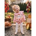thumbnail image 4 of Cjfdfy Newborn Baby Girl Thanksgiving Fall Outfits Sweetie Pie Embroidery Long Sleeve Bubble Romper With Bow Headband Infant Cute My First Thanksgiving Fall Winter Outfit, 4 of 9