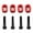 Red, variant on 4Pcs Motor Base Set Reinforcement for TRAXXAS 1/5 X-Maxx RC Trucks Durable Aluminum Alloy 7075, Easy Replacement