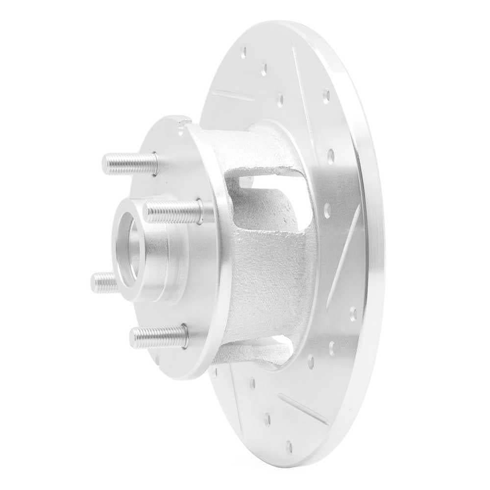 Dynamic Friction Company 631-47012R DFC Brake Rotor - Drilled And Slotted - Silver