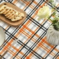 thumbnail image 5 of Halloween Tablecloth 60x84 Inch Rectangular, Fall Orange Buffalo Plaid Washable Table Cover for Party Picnic Dinner Decor, 5 of 6