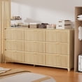 thumbnail image 5 of VNT Dresser, 9 Drawer Dresser for Bedroom, 55" Chest of Drawers with Anti-Tip Kit & Metal Handles for Living Room, Bedroom, Natural, 5 of 7
