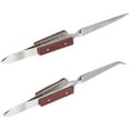 thumbnail image 1 of Pince à Épiler 2Pcs Lock Fixe Bijoux Soudure Pointe Droite Courbe DIY Outil d'Artisanat, 1 of 9