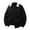 Black, variant on Men's Jackets Big and Tall 4X Solid Color Long Sleeved Lapel Casual Fashion Workwear Jacket