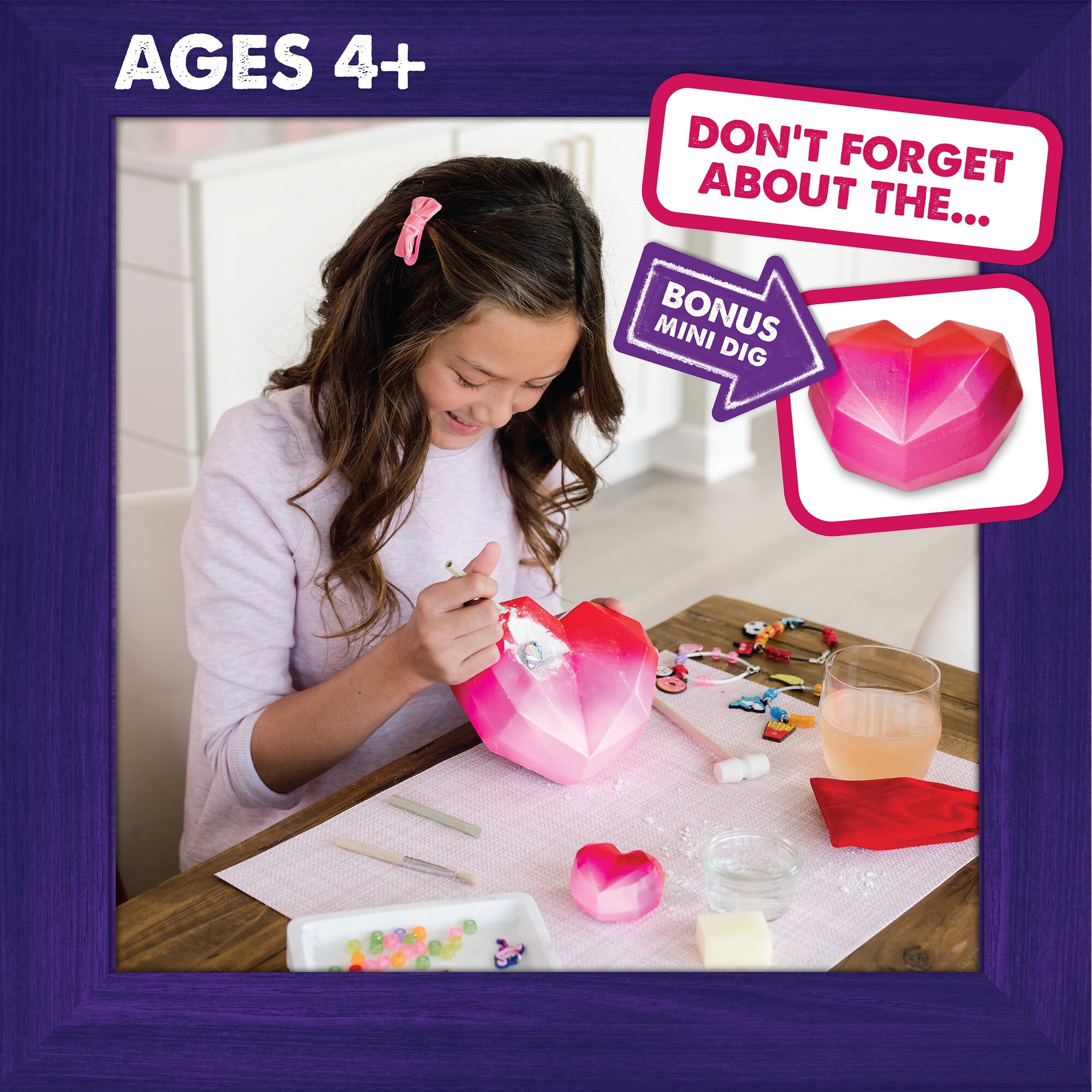 MindWare Dig It Up! Giant Charm Bracelet Discovery, DIY Make 3 Friendship Charm Bracelets for Kids