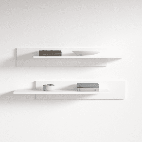 Fly Modular Wall Mounted Floating Shelf (Type-MX) White