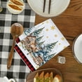 thumbnail image 4 of Christmas Kitchen Towels and Dishcloths Absorbent Merry Christmas Hand Dish Tea Towels Plaid Decoration for Xmas Home Gift Supplies (C), 4 of 6