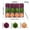 B, variant on KOYPTL 12pc 2.36In Color Flocking Christmas Decoration Set with Accessories,Shatterproof Flocked Christmas Tree Porch Yard Ornaments Hanging for Holiday Wedding Party Christmas Baubles Decorations