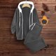 thumbnail image 4 of HongQid Womens 2 Piece Sweatsuit Set Sherpa Winter Coats Fleece Zip Up Jackets Warm Plush Hooded Plus Size Winter Coats Oversized Fuzzy Jackets with Pants, 4 of 9