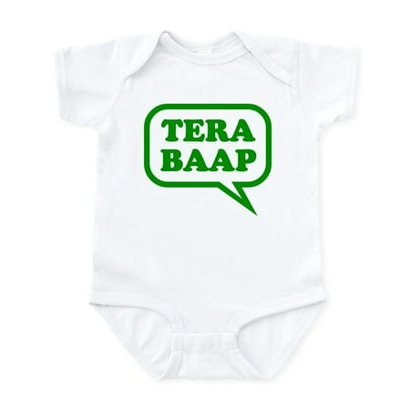 

CafePress - Tera Baap. Infant Bodysuit - Baby Light Bodysuit Size Newborn - 24 Months