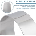 thumbnail image 3 of Bracelet Blanks Stainless Steel Blank Bracelet Cuff Bangle Bracelet for DIY Jewelry Making Customizing Bangle Handmade Bracelets Blanks for Making Presents Stamping Jewelry, 3 of 7