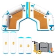 thumbnail image 1 of Solstice Original Inflatable Floating C-Dock Platform 11 Foot Water Mat Lounger, 1 of 6