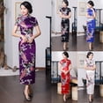 thumbnail image 4 of Vestido tradicional chino cheongsam para mujer con abertura por encima de la rodilla, 4 of 8