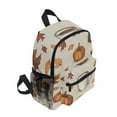thumbnail image 2 of FORMRS School Backpack with Front Zippered Pocket 12" Student Travel Daypack, Fall Pumpkin Pattern, 2 of 6