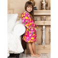 thumbnail image 4 of Girls Robe Cotton Hooded Bathrobe Kids Cover Up Size 3-12, 4 of 7