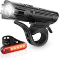 thumbnail image 1 of Super Bright Bike Light Set, Powerful LED USB Rechargeable Front Headlight and Back Taillight, 2000mah Lithium Battery, Waterproof, 4 Lighting Modes Mountain Road Bicycle Lights, 1 of 7