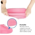 thumbnail image 3 of Sonducket 1 par de cubiertas de zapatos para hombre y mujer, cubiertas antideslizantes impermeables, zapatillas portátiles, accesorio Protector Accesorios de calzado Rosado M cremallera, 3 of 6