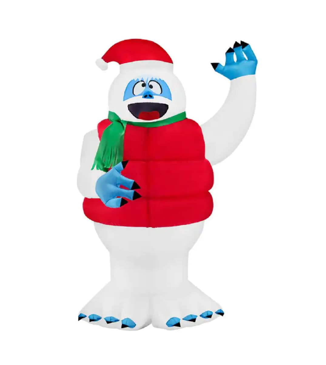 6ft Waving Bumble in Red Vest Christmas Inflatable by Gemmy