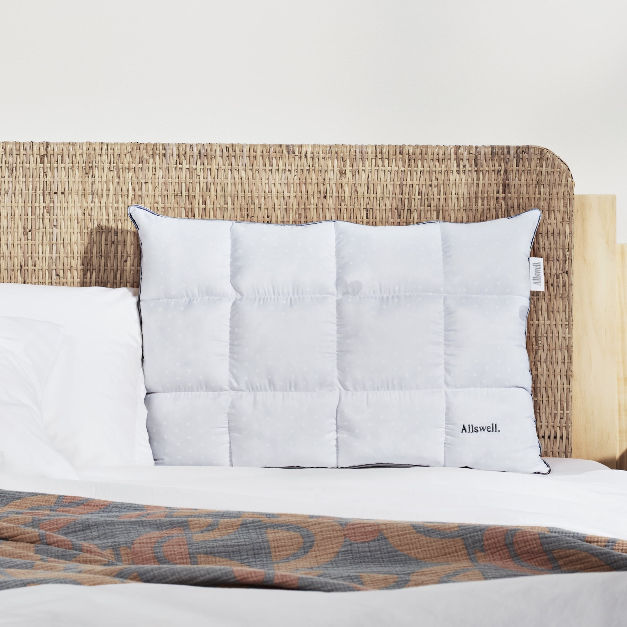 (4 pack) Allswell Reversible Memory Foam Pillow with Cooling & Plush Comfort Options