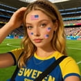 thumbnail image 1 of YWIYIUD 1PC 2.36x2.36 Inch Portable PatrioticFlags Face Stickers Durable World Flag Face and Body Stickers Multicultural Travel Luggage Aviation Stickers for Football Competition Sports Event, 1 of 8