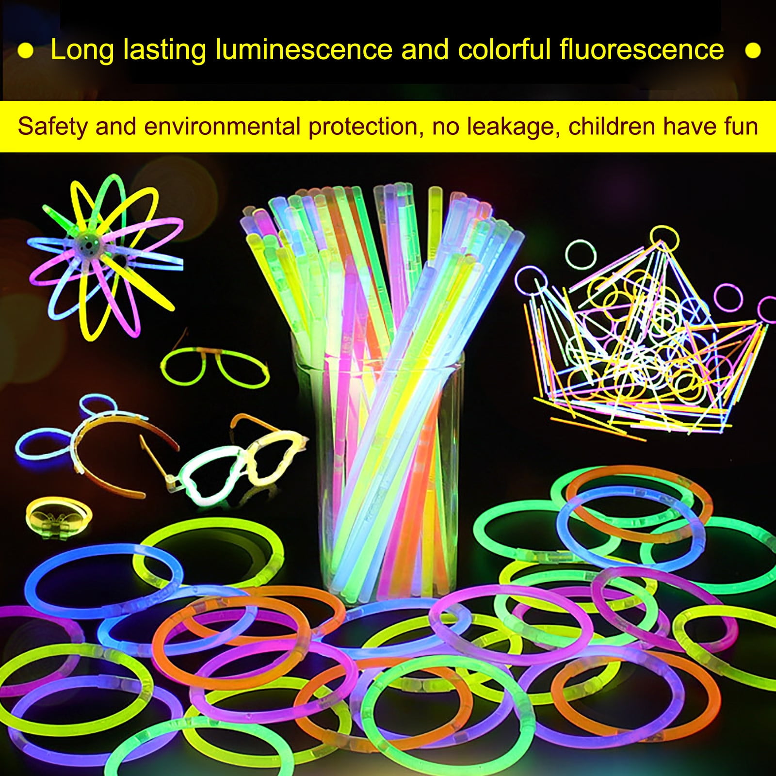 Lot De 40 Bâtons Fluorescents - Bracelets Lumineux Pour Fête