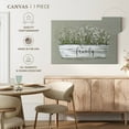thumbnail image 5 of Elephant Stock Bouquet Of Grace Bucket Family Wall Sign Wall Art - Horizontal Canvas Wall Art - Living Room Wall Decor - Wall Signs Canvas - Gray And White Decor By Carol Robinson - 24" x 16", 5 of 8