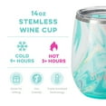thumbnail image 3 of Swig Life 14oz Stemless Wine Cup | Insulated Stainless Steel Wine Tumbler | Wanderlust, 3 of 5