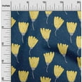 thumbnail image 1 of oneOone Cotton Jersey Navy Blue Fabric Artistic Floral Craft Projects Decor Fabric Printed By The Yard 58 Inch Wide, 1 of 4