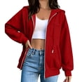 thumbnail image 5 of SwiftWear Women's Zip Up Hoodie Long Sleeve Sweatshirt Hooded Jacket Full Zip with Pockets, 5 of 8