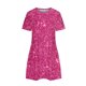thumbnail image 4 of Vestidos de Verano de Mujer Cuello Redondo Manga Corta Impreso, Ligero Y Cómodo Vestidos Casuales para Mujeres, 4 of 8