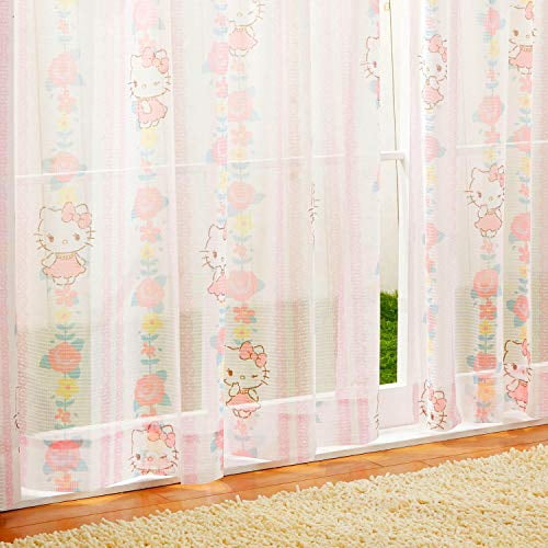 Sheer Window Curtain Hello Kitty 