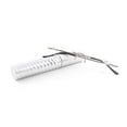 thumbnail image 4 of Pen holder Frameless Silver Reading Glasses +1.50 Small Rectangle Presbyopic Glasses Rimless Metal Business Readers with Case, 4 of 7