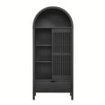 thumbnail image 2 of Pemberly Row Armoire d'Exposition de Rangement Moderne / Contemporaine en Noir, 2 of 10
