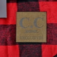 thumbnail image 3 of C.C Soft Cozy Buffalo Plaid Fuzzy Sherpa Lined Sofa Bed Couch Blanket Throw, Red/Black, 3 of 4