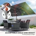 thumbnail image 4 of Outsunny 10ft Double-sided Patio Umbrella with Tilt, Adjustable Height, Grey, 4 of 10