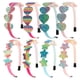 thumbnail image 1 of Glitter Heart Girls Diademas Rainbow Star Hariband para niños Niñas Accesorios para el cabello Paquete de 8 Ormromra WMZL-2139, 1 of 9